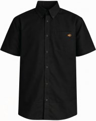 Motley Denim Zagreb Cămașă cu mânecă scurtă Negru