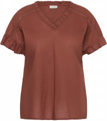 Kaffe Curve Valeria Top Henna Brown
