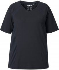 Ulla Popken Quick-Drying Short Sleeve T-Shirt Black