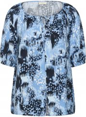 Kaffe Curve Aliana Tunic Blue Flower Animal