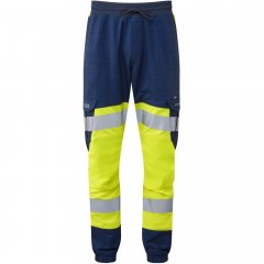 Leo Hawkridge Ecoviz High Performance 4X Stretch Trouser Hi-Vis Yellow/Grey