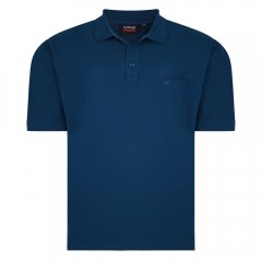 Espionage P074C Tricou Polo cu Mânecă Scurtă Verde-Albăstrui Închis