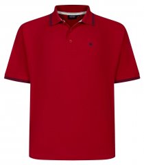 Espionage P232 Tricou polo pique roșu/albastru marin