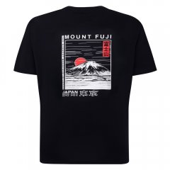 Espionage T422 Tricou Imprimat Mount Fuji Bleumarin