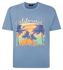 Espionage T425 Laguna Beach Tricou imprimat albastru