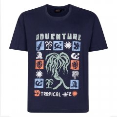 Espionage T448 adventure tricou imprimat gri ardezie