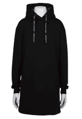 Nora Mikken KRISTINA Long Hoodie Black