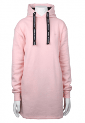 Nora Mikken KRISTINA Long Hoodie Pink