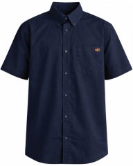 Motley Denim Zagreb Cămașă cu mânecă scurtă Bleumarin