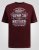 D555 Baldwin Grumpy Old Man Club Print Crew Neck T-shirt Burgundy/ Black Twist - Tricouri - Tricouri Bărbați Mărimi Mari