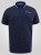 D555 Reid AOP Polo With Jacquard Collar, Pocket And Cuffs Albastru marin - Tricouri polo - Tricouri Polo Bărbați Mărimi Mari