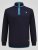 D555 Conway 2 1/4 Zip Neck Fleece Sweatshirt With Bear Logo Albastru marin - Pulovere & hanorace - Pulovere & Hanorace Bărbați Mărimi Mari
