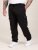 D555 Dexter 1 Cargo Jogger With Bear Embroidery Negru - Pantaloni trening - Pantaloni Trening Bărbați Mărimi Mari
