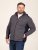 D555 Conrad Detachable Hood Bonded Fleece Zip Through Hoody Albastru marin - Pulovere & hanorace - Pulovere & Hanorace Bărbați Mărimi Mari
