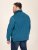 D555 Conway 1 1/4 Zip Neck Fleece Sweatshirt With Bear Logo Teal - Pulovere & hanorace - Pulovere & Hanorace Bărbați Mărimi Mari