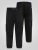D555 Dexter 1 Cargo Jogger With Bear Embroidery Negru - Pantaloni trening - Pantaloni Trening Bărbați Mărimi Mari