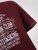 D555 Baldwin Grumpy Old Man Club Print Crew Neck T-shirt Burgundy/ Black Twist - Tricouri - Tricouri Bărbați Mărimi Mari