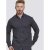 D555 Babworth Long Sleeve Shirt Navy - Cămăși - Cămăși Bărbați Mărimi Mari