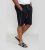 D555 Ryan Jersey Shorts 2-pack Black/Charcoal - Pantaloni trening - Pantaloni Trening Bărbați Mărimi Mari