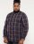 D555 Gladstone Check Button Down Collar Shirt - Cămăși - Cămăși Bărbați Mărimi Mari