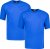 Adamo Marlon Comfort fit 2-pack T-shirt Royal Blue - Tricouri - Tricouri Bărbați Mărimi Mari