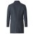 D555 Terry Checked Overcoat Charcoal - Geci - Geci Bărbați Mărimi Mari
