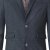 D555 Terry Checked Overcoat Charcoal - Geci - Geci Bărbați Mărimi Mari