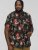 D555 LENNOX Hawaiian AO Print Shirt Black - Cămăși - Cămăși Bărbați Mărimi Mari