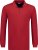 Adamo Peter Comfort fit Long sleeve Polo Red - Tricouri polo - Tricouri Polo Bărbați Mărimi Mari