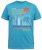 D555 AARON Surfers Paradise Printed Crew Neck T-Shirt Turquoise - Tricouri - Tricouri Bărbați Mărimi Mari