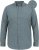 D555 RADCLIFFE Cross Hatch Soft Touch Slub Long Sleeve Shirt With Chest Patch Pocket Charcoal - Cămăși - Cămăși Bărbați Mărimi Mari