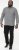 D555 RADCLIFFE Cross Hatch Soft Touch Slub Long Sleeve Shirt With Chest Patch Pocket Charcoal - Cămăși - Cămăși Bărbați Mărimi Mari