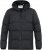 D555 DOMENIC Quilted Puffer Jacket With Half Micro Fleece Lining And Hood Black - Geci - Geci Bărbați Mărimi Mari