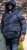 D555 DOMENIC Quilted Puffer Jacket With Half Micro Fleece Lining And Hood Black - Geci - Geci Bărbați Mărimi Mari