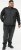 D555 MARSDEN Hybrid Knitted Jacket With Bonded Fleece Lining Black - Geci - Geci Bărbați Mărimi Mari