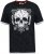 D555 DARREN Skull Printed T-Shirt With Double Layer On Hem & Cuff Black Reno - Tricouri - Tricouri Bărbați Mărimi Mari