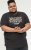 D555 EDWALTON NYCTY Camo Printed Crew Neck T-Shirt Washed Black - Tricouri - Tricouri Bărbați Mărimi Mari
