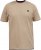 D555 SANDFORD Double Layer On Neck Ribs And Hem Waffle Textured T-Shirt Beige - Tricouri - Tricouri Bărbați Mărimi Mari