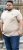 D555 SANDFORD Double Layer On Neck Ribs And Hem Waffle Textured T-Shirt Beige - Tricouri - Tricouri Bărbați Mărimi Mari