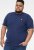 D555 ORSTON Reno Fabric Crew Neck T-Shirt With Chest Embroidery Blue Reno - Tricouri - Tricouri Bărbați Mărimi Mari