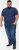 D555 ORSTON Reno Fabric Crew Neck T-Shirt With Chest Embroidery Blue Reno - Tricouri - Tricouri Bărbați Mărimi Mari