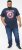 D555 ROGERS Official Captain America Printed T-Shirt Dark Navy - Tricouri - Tricouri Bărbați Mărimi Mari