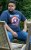 D555 ROGERS Official Captain America Printed T-Shirt Dark Navy - Tricouri - Tricouri Bărbați Mărimi Mari