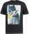 D555 MARTIN Official Batman Printed T-Shirt Washed Black - Tricouri - Tricouri Bărbați Mărimi Mari