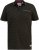 D555 RAUL AOP Jersey Polo With Jacquard Collar, Ribs And Chest Pocket Black - Tricouri polo - Tricouri Polo Bărbați Mărimi Mari
