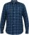 D555 SONNY Navy Check Long Sleeve Shirt With Chest Patch Pocket & Button Down Collar Navy Check - Cămăși - Cămăși Bărbați Mărimi Mari
