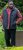D555 FELIPE Zip Through Padded Gilet With Contrast Colour Lining And Rubber Badge Black - Geci - Geci Bărbați Mărimi Mari