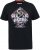 D555 MALCOM Snake And Roses Printed Crew Neck T-Shirt Black - Tricouri - Tricouri Bărbați Mărimi Mari