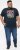D555 JAGGER Legends Motor Bike Printed Crew Neck T-Shirt Navy - Tricouri - Tricouri Bărbați Mărimi Mari