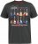 D555 JAIDEN Legends Guitar Printed Crew Neck T-Shirt Khaki - Tricouri - Tricouri Bărbați Mărimi Mari